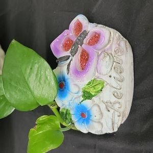 Believe cast garden rock butterfly